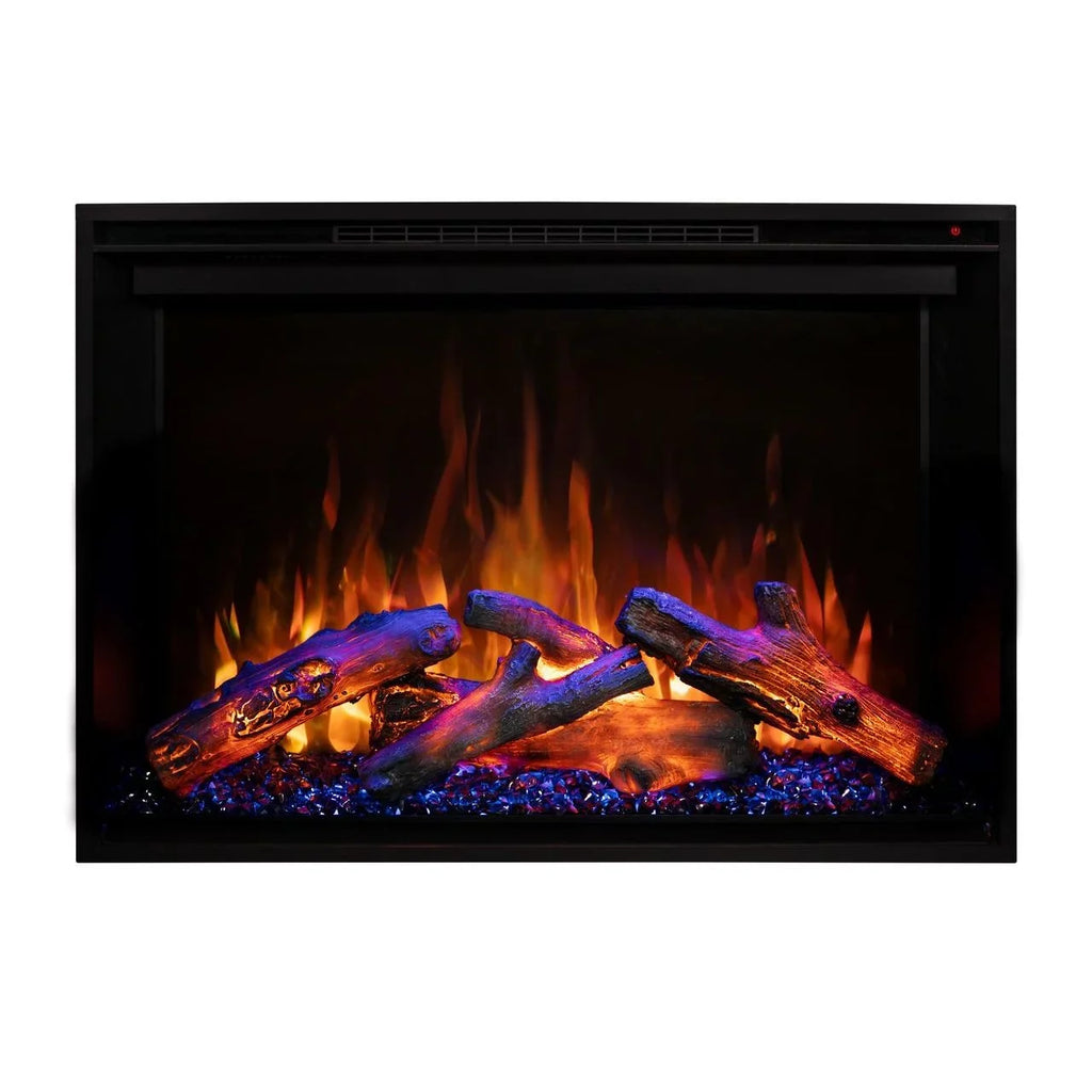 Flames Modern Electric Fireplace 26-Inch Insert Redstone (RS-2621) Built-in