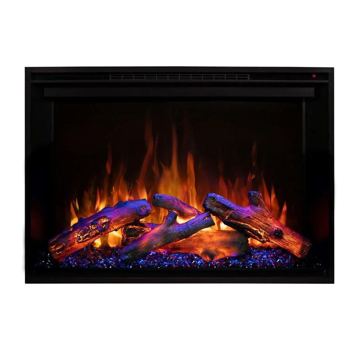 Flames Modern Electric Fireplace 26-Inch Insert Redstone (RS-2621) Built-in