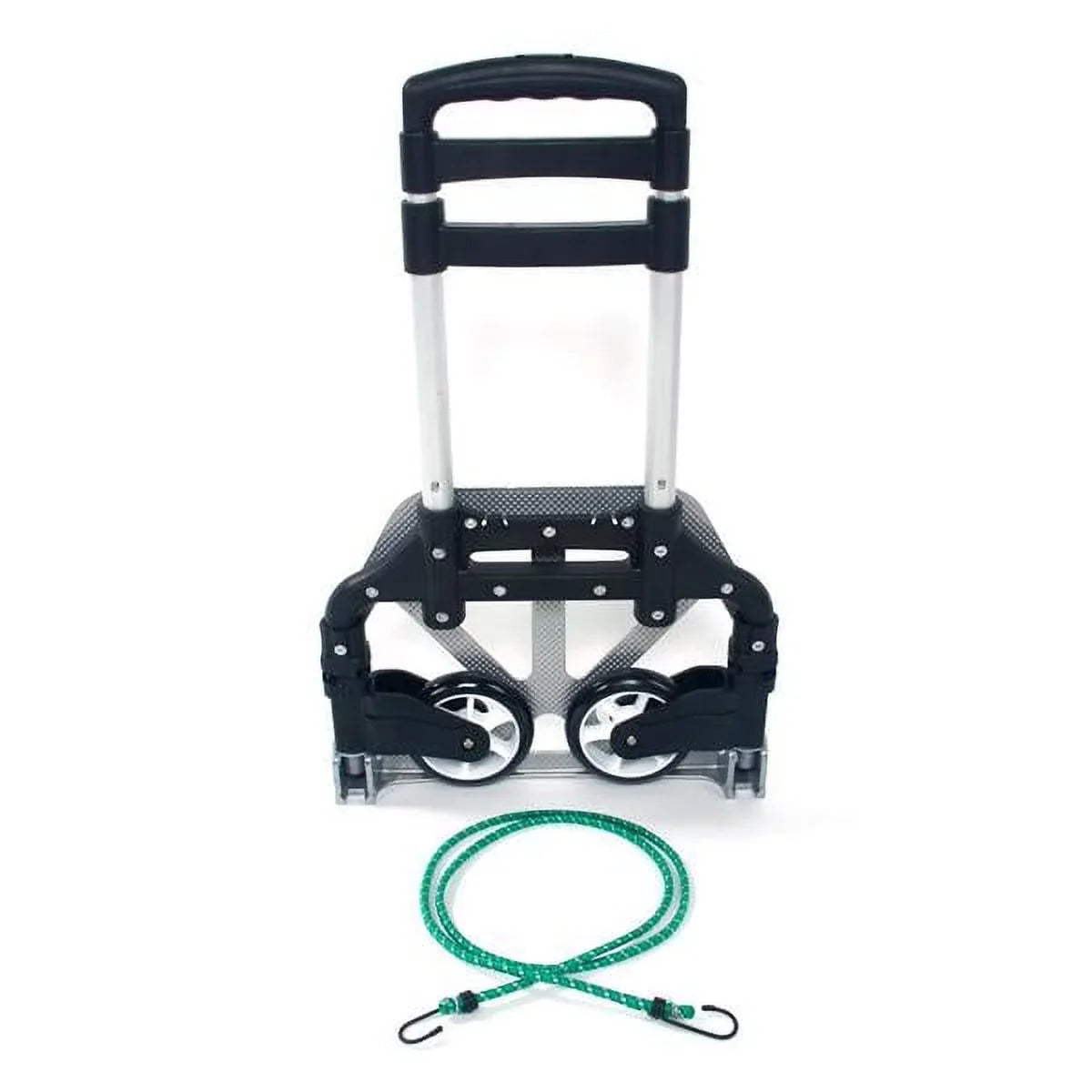 Trolley Cart Aluminum Push black Truck Folding luggage trolley Collapsible telescopic cart Portable foldable Portable Black trolley Dolly