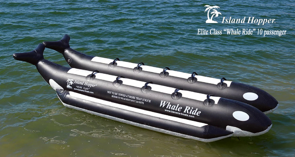 Ride 10 Water Hopper Whale Person 18' Island PVC-10-WR Inflatable Sled Banana
