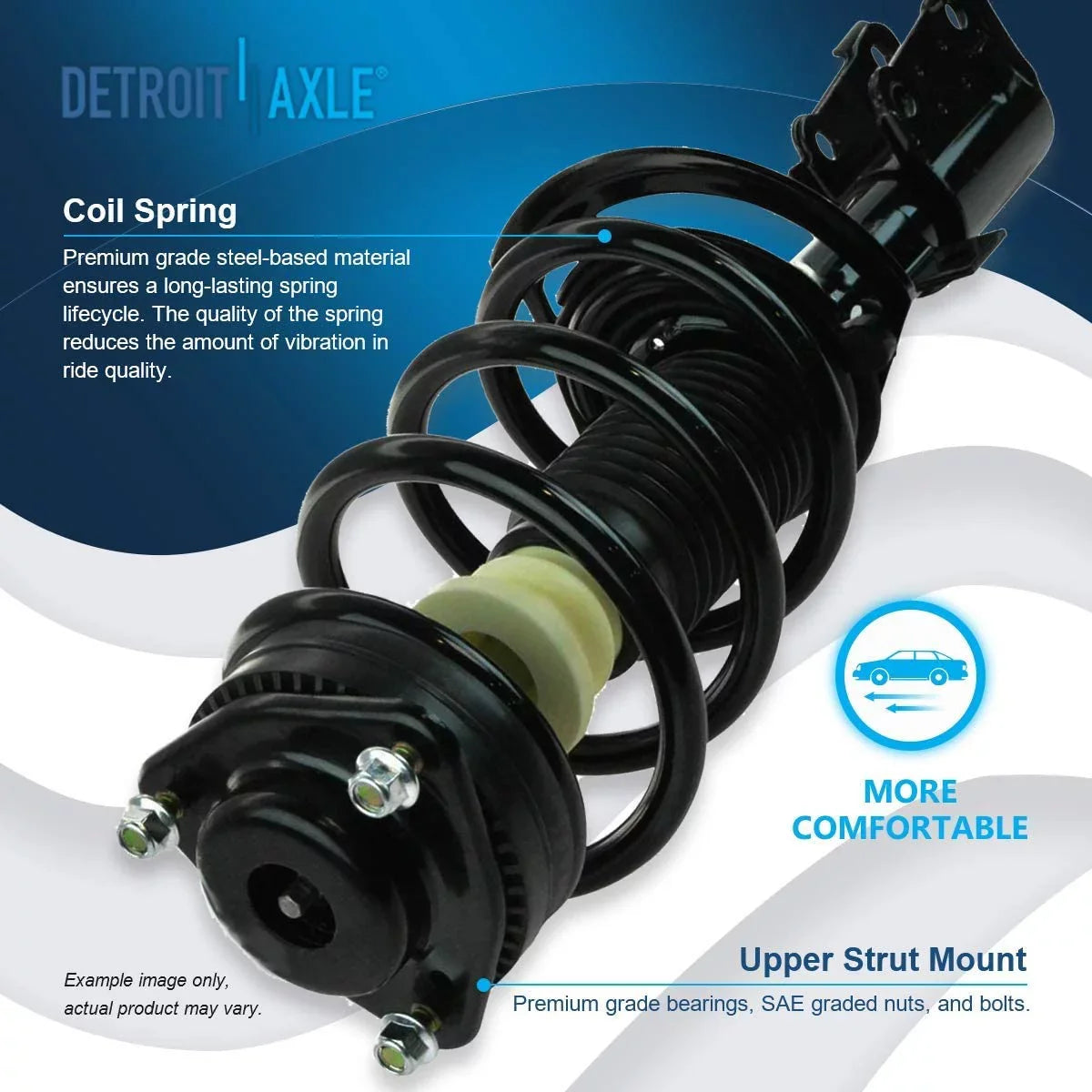 Assembly Replacement Install Ready Detroit 2010 Axle 2018 Struts w/Coil 2009-2019 Front Struts Quick 2 2011 2014 Struts 2012 Complete for Dodge 2016 2015 Spring - Journey 2013 2017 V6