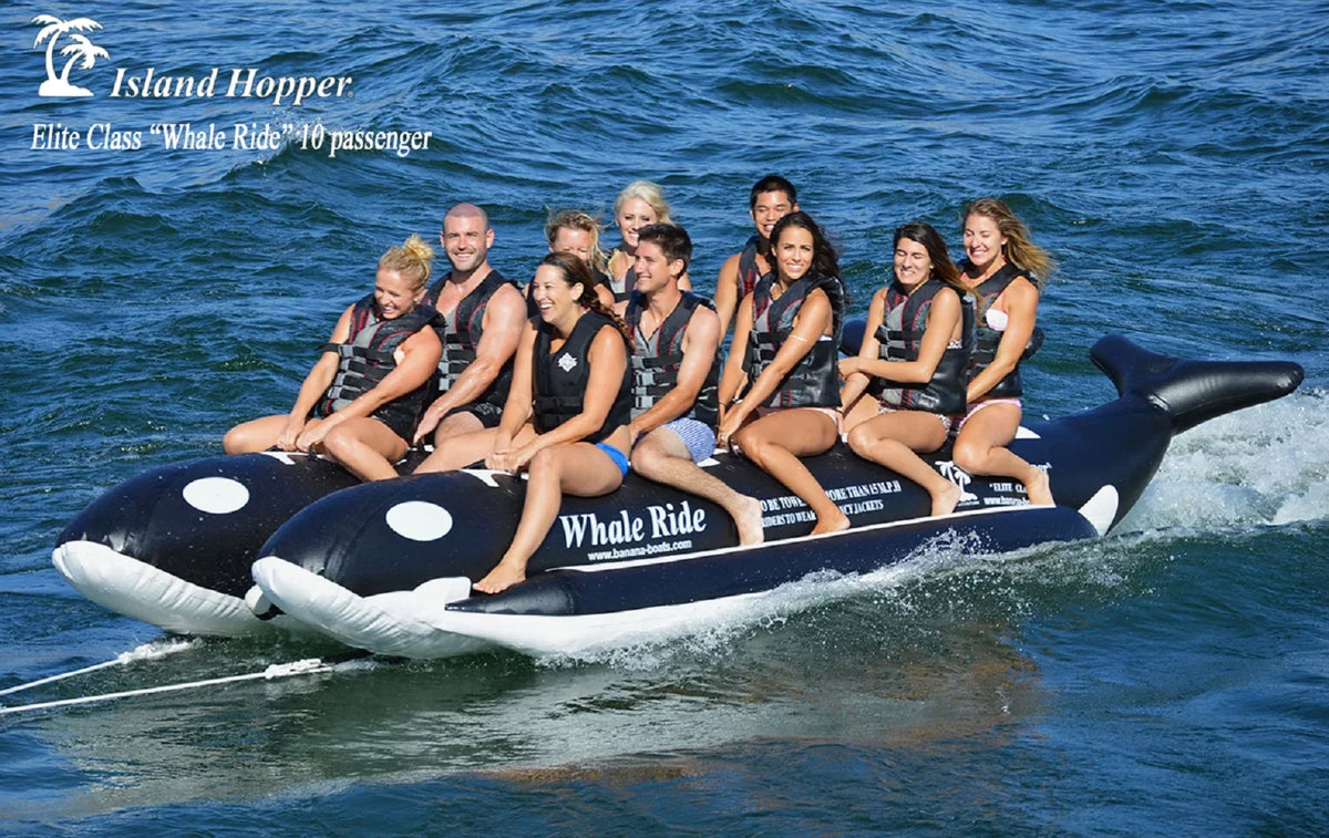 Ride 10 Water Hopper Whale Person 18' Island PVC-10-WR Inflatable Sled Banana