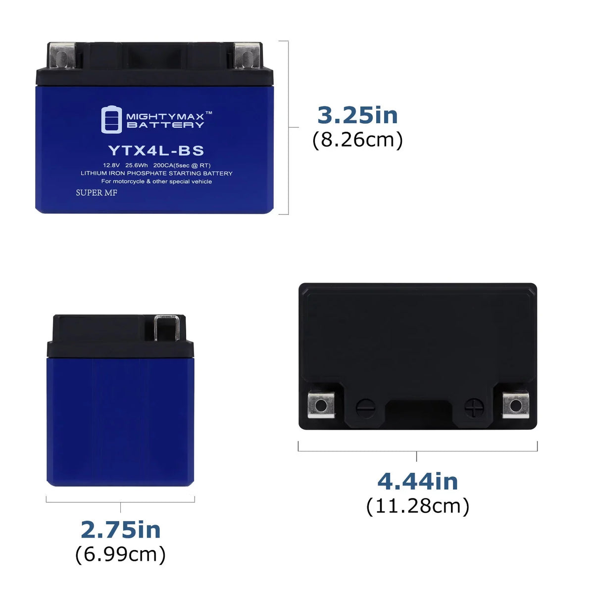 YTX4L-BS Lithium Battery Pack with - Compatible Sea-Doo 96-00 GSX YTX4L-BS Replacement 4