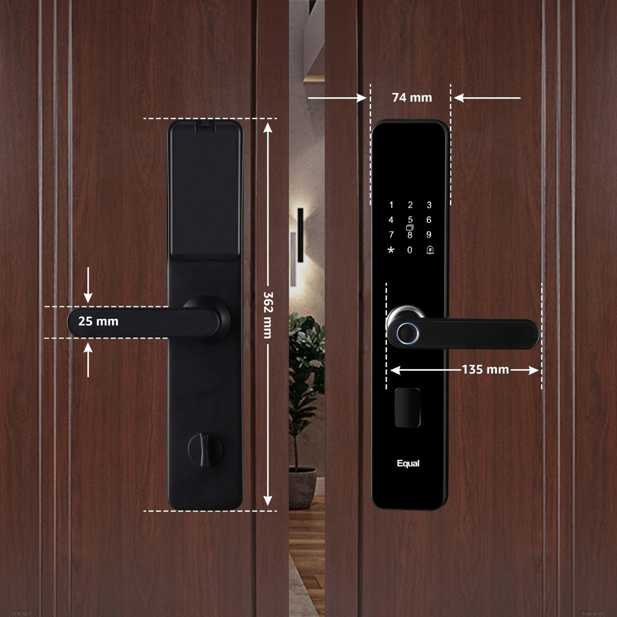 | (Wifi) 1 App Equal Mechanical For Pincode, Unlocking Smart Mobile Year Brand Wifi Card, A8 Access | Fingerprint, Wooden Key, Otp Wa Rfid Access, Door 6-Way Doors | Lock