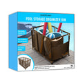 (43" L Rolling Mesh Holder, Balls, Storage x Large, Bin, 28" Essentially x Floats and Brown W 25" Style Organizer Equipment Yours Noodles Kids Toys, 563009 H), Height, Pool