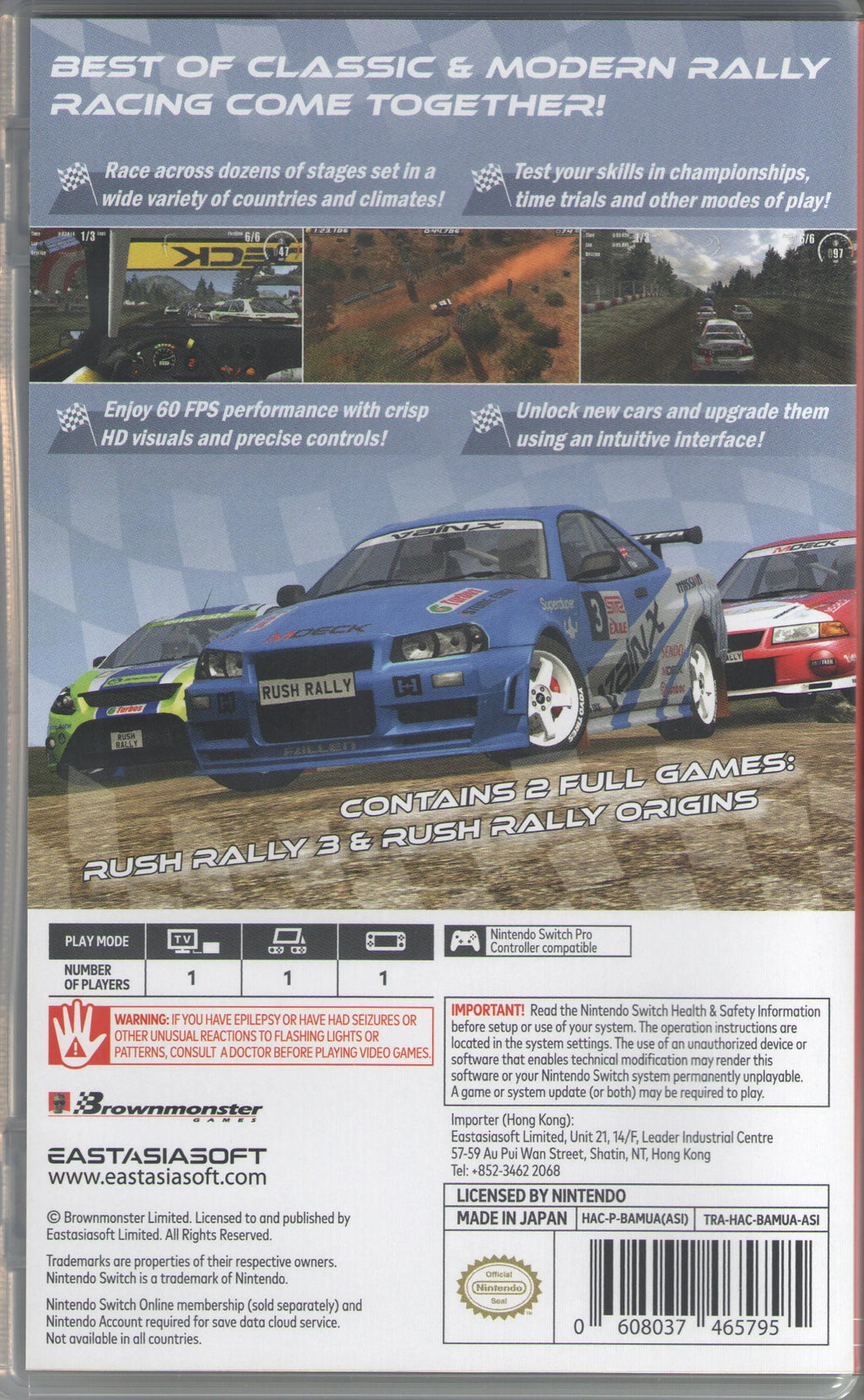 for Switch Rush Rally Collection Nintendo