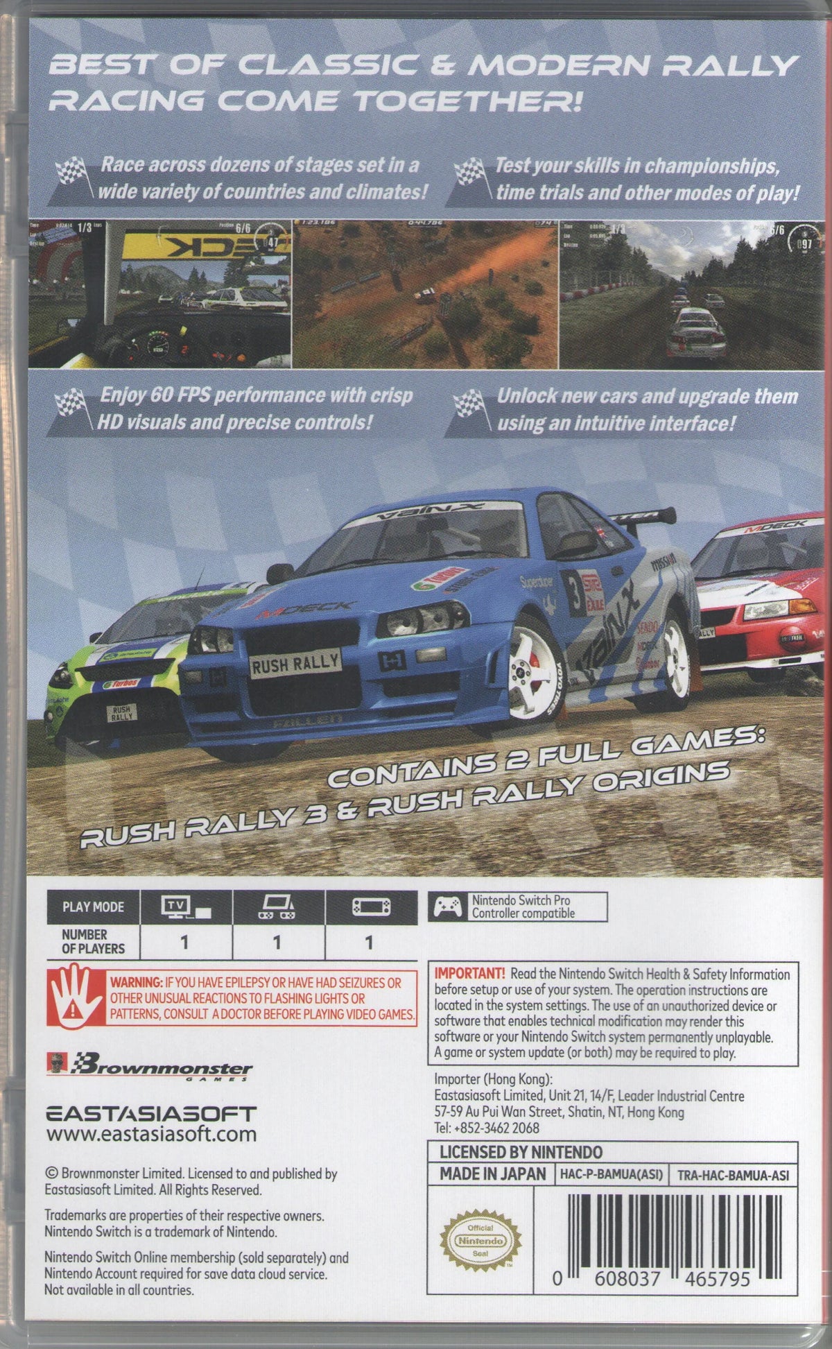 for Switch Rush Rally Collection Nintendo