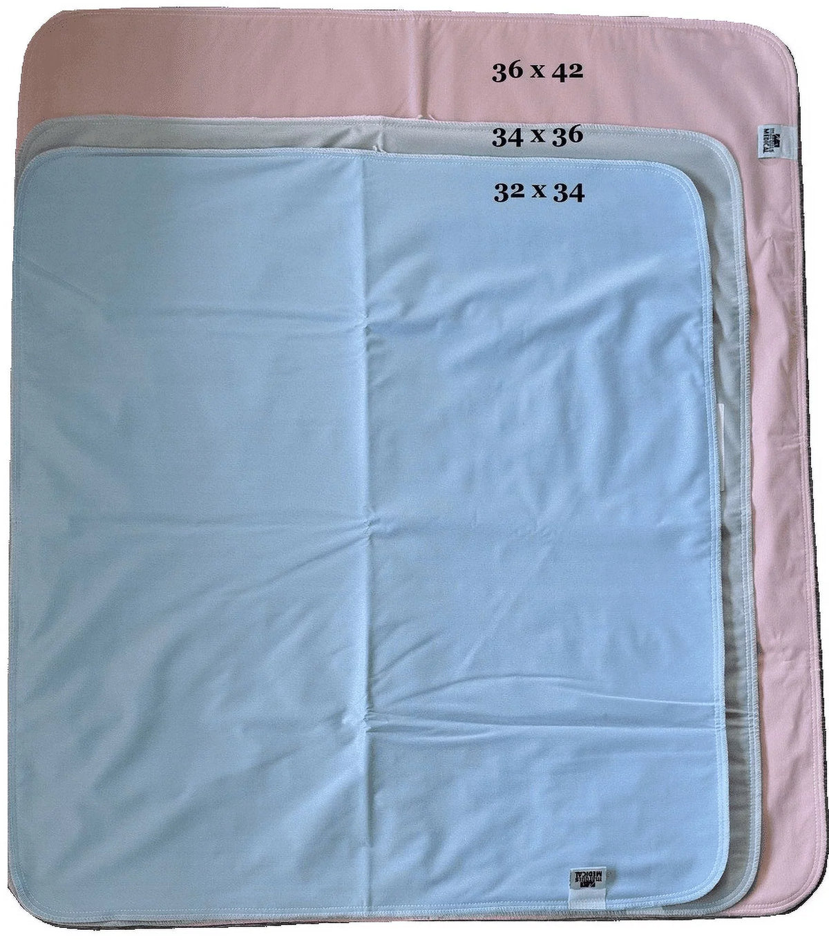 Waterproof Pad 42 6 Seniors - 36 Absorbent Underpad Washable Protection Pack Urinary for Children Pink x Bed Incontinence