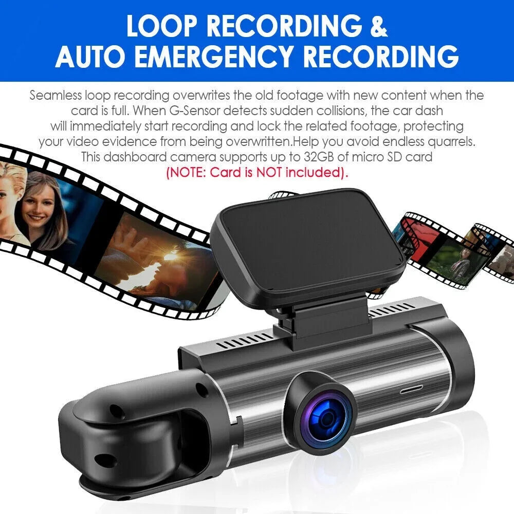Dash with - Your Front Safety and Recording G·PEH Dual Ensure Lens Cam Inside Road