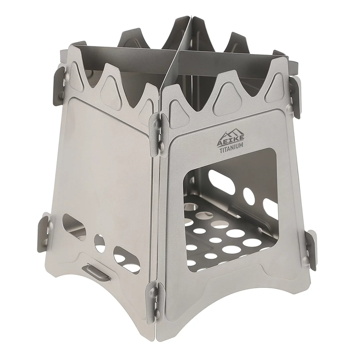 Survival Picnic Aeike Camping Backpacking Wood Stove Burning for Portable Wood Lightweight Folding Cooking Stove