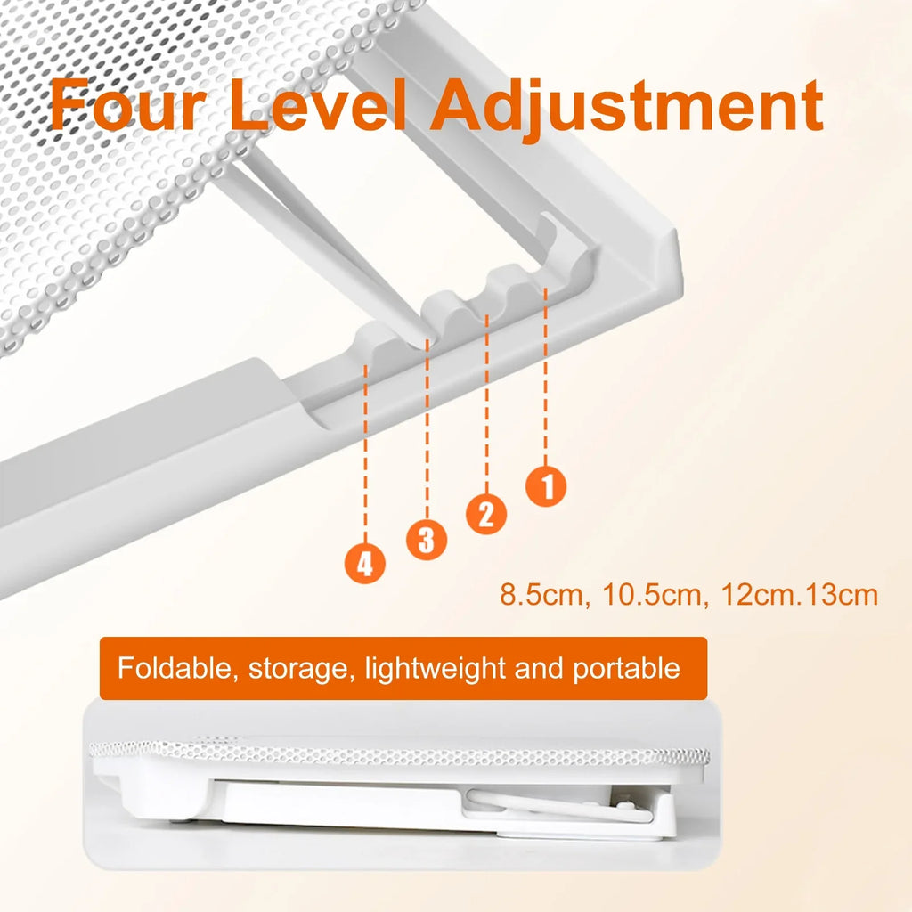 Htovila Fan Ports Adjustable and 10-15.6 2 Cooling Fan, Laptop with USB Strength Inch