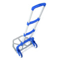 Dolly, Folding Folding Truck, 165 Trolley Blue Luggage Hand Heavy-Duty Cart, lb QEEK Aluminum Capacity Portable Cart with Rubber Telescoping Wheels, and Hand Hand Truck Handle and