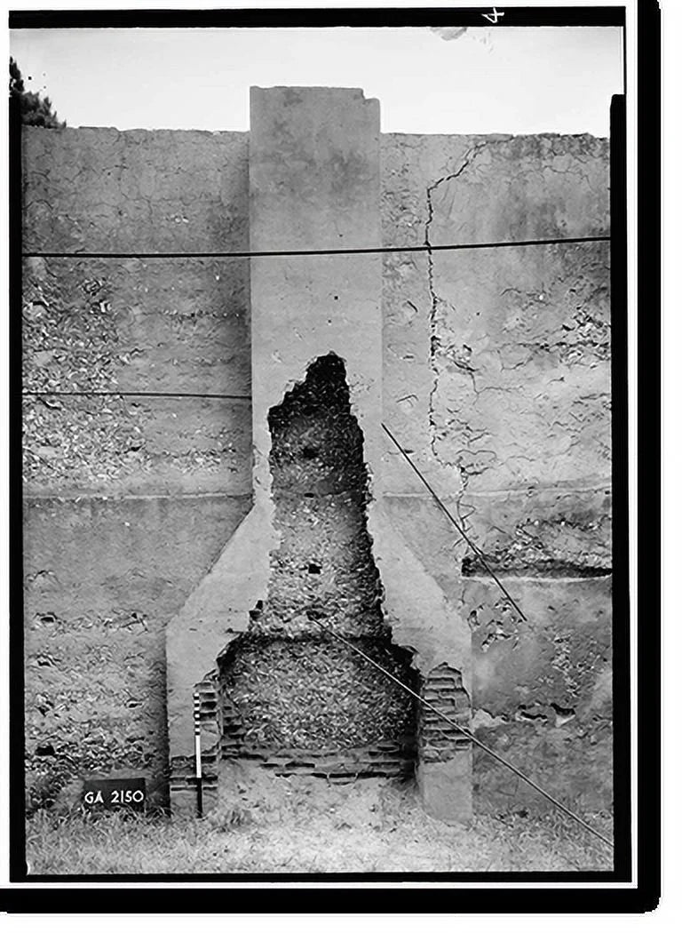 Jekyll (Remains), Framed Horton x Historic Print, GA House 4, County, Glynn 17-7/8" 21-7/8" Island, Road, - Main