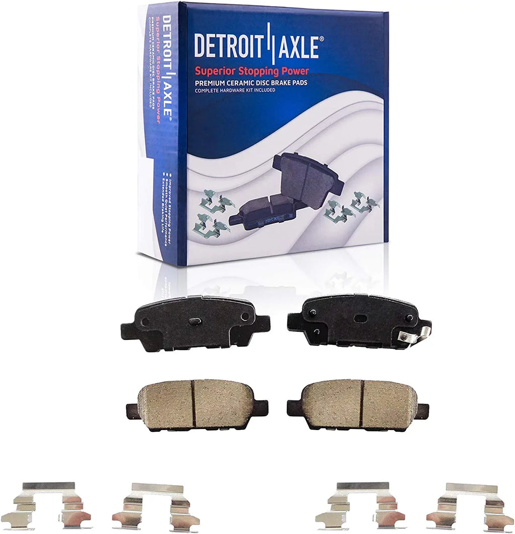 Lugs 2012 for Rear Brakes Replacement Rogue 2010 Ceramic Kit 5 2011 2013 Brake Brake 2008 Axle 2009 Front Rotors Detroit 08-13 Disc Pads - Nissan and