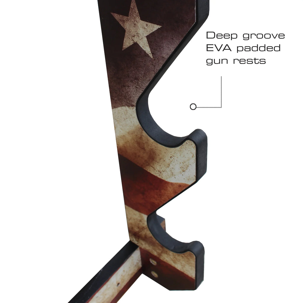 Easy Creek Creations Finish Assembly Wall Americana Rack - Rifle/Shotgun Storage Convenient 3 Display Rush Indoor
