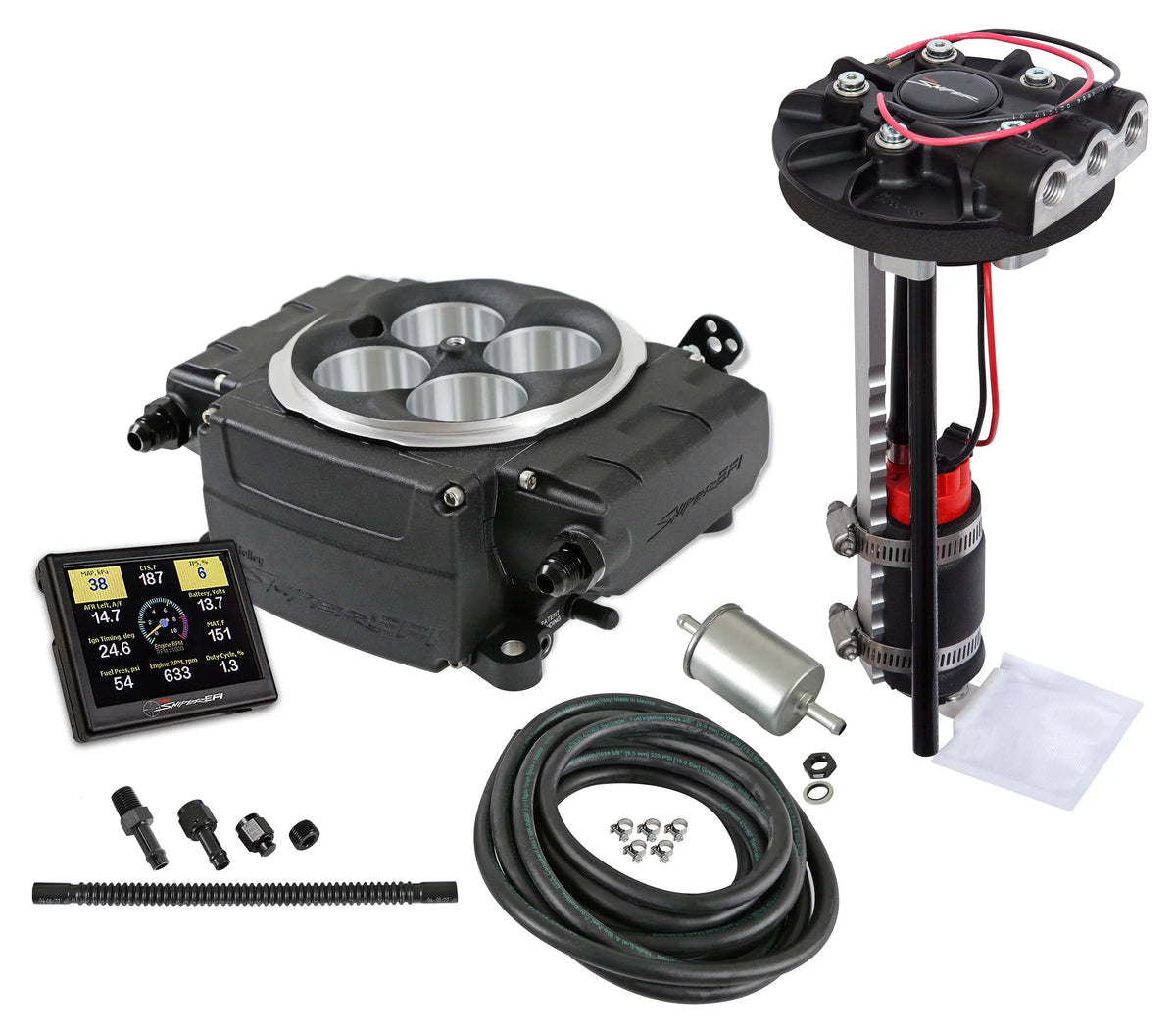 Screen - PDM Black EFI 2 Without - - - in. Drop-In Holley Module 550-511-3XD 3.5 Sniper EFI Sniper