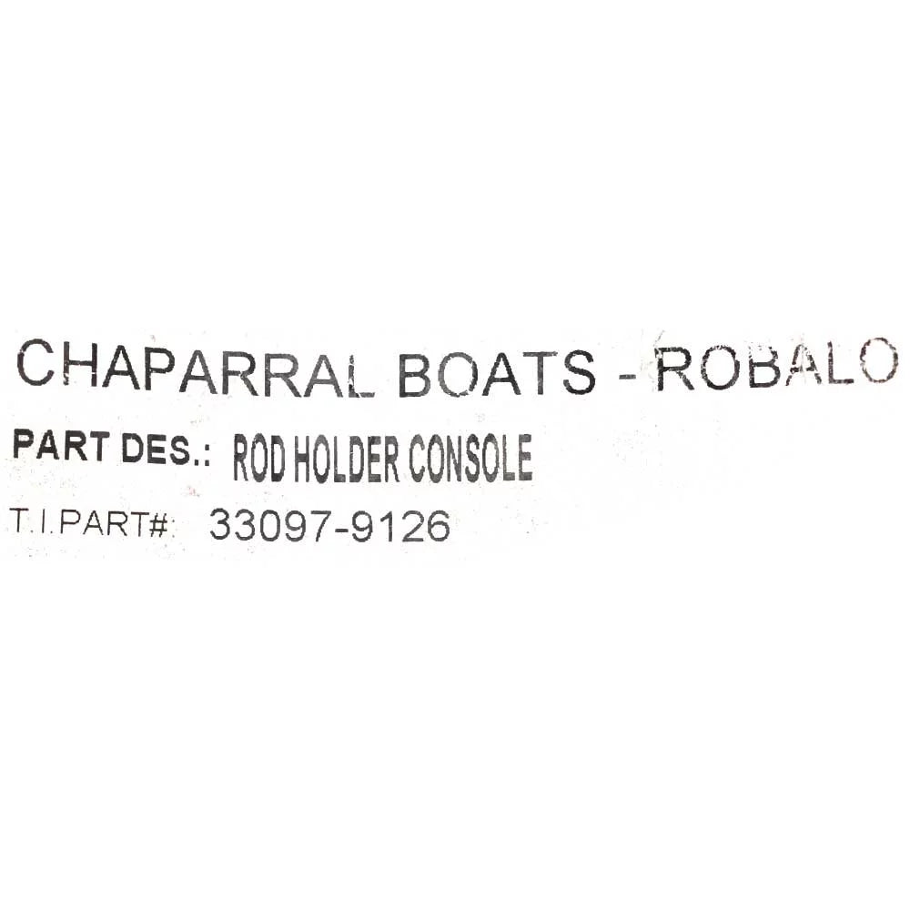 | R300 26-9126 Boat Starboard Console Robalo Panel Holder Rod