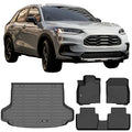 Floor Ikon All Pad 3D Black Mats HR-V, 1st Cargo Cover Trunk Motorsports & With Compatible TPE Row Boot Tray Protector Liner Molded Rear Mat Protection Honda Weather Carpets 2023-2024 Front 2nd