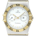 BF566004 396.1070 Watch Steel Pre-Owned 18K Gold Constellation Date Polished (Good) Day OMEGA