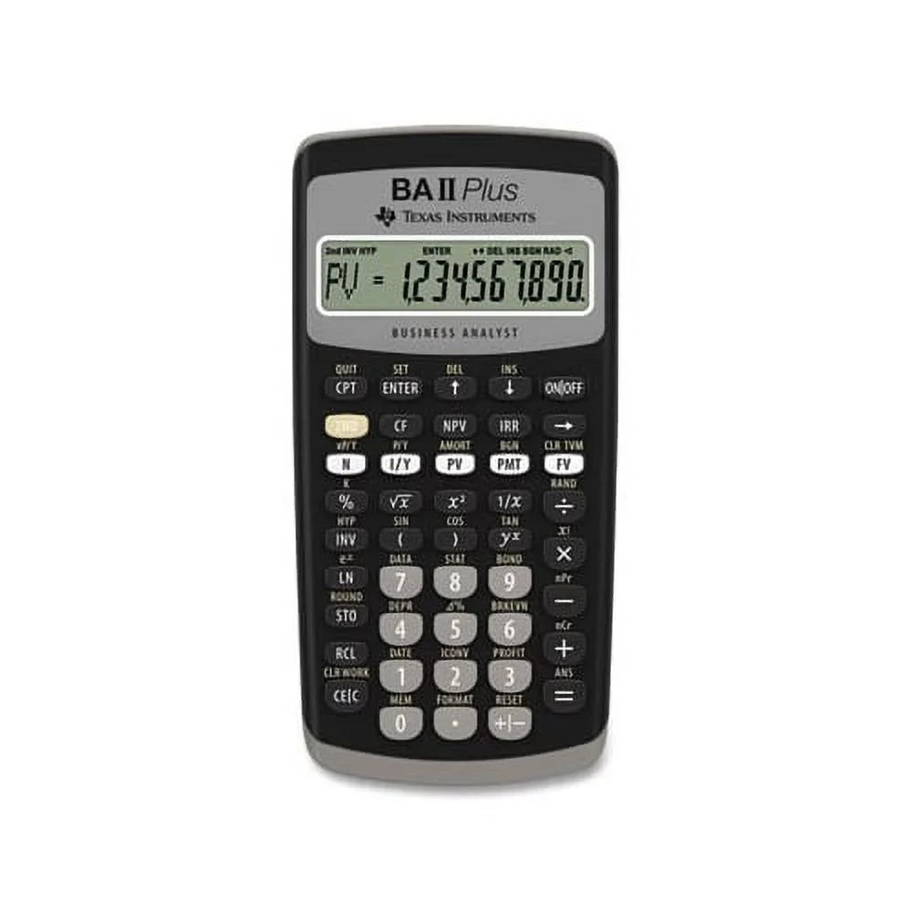 LCD Financial Calculator BAIIPlus 10-Digit