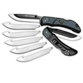 Gray EDC Steel Polymer Inserts 420J2 Edge Outdoor Razor-Lite Drop RLY50C 3.5" Tanto Stainless Black, Point