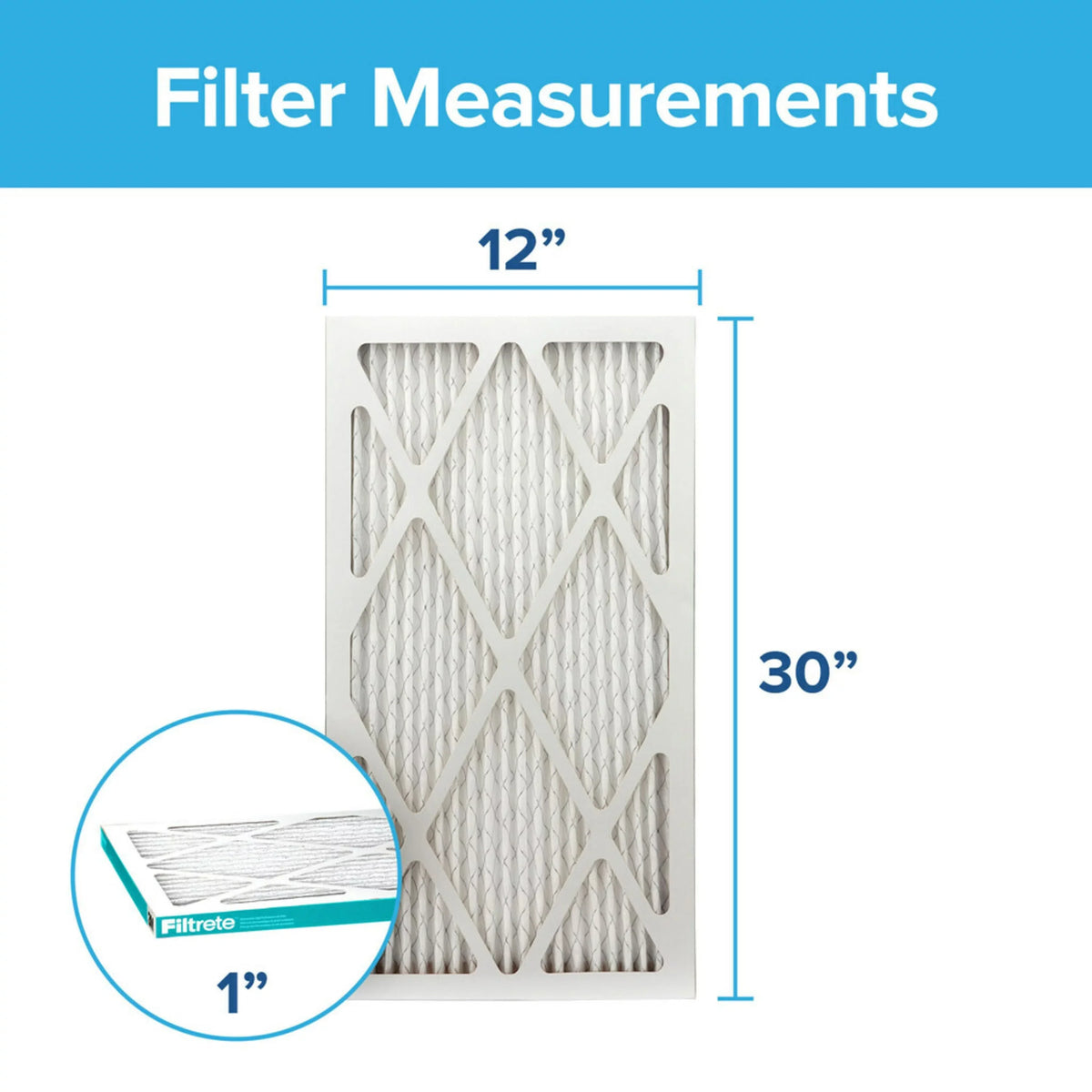 by MERV 4 HVAC Filters Furnace Allergen 11, 12x30x1, Air 3M Filter, MPR, 1200 Reduction Filtrete