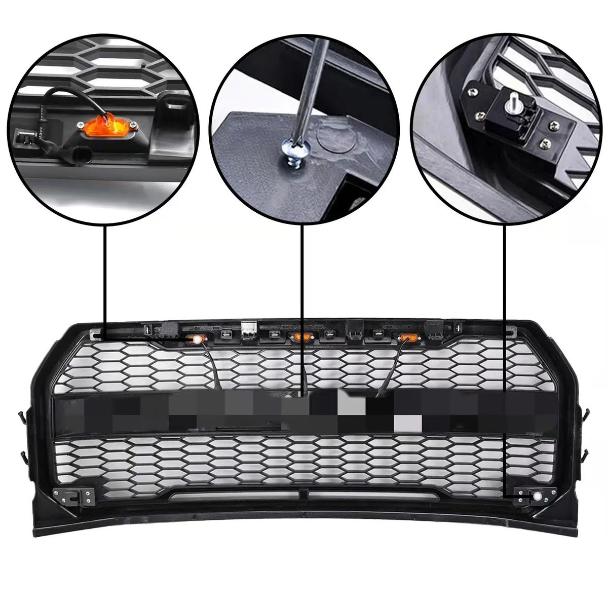 Bumper for Black 2009-2014 Ford Front Style Grille F150 Raptor Grill F-150 Hood