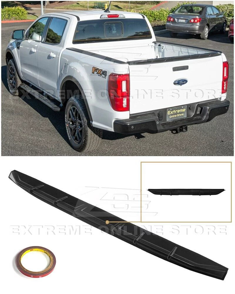 | Street Rear ALL For Trunk Ranger MATTE Series Tailgate Spoiler Replacement 2019-Present ABS Models Ford Lid - BLACK Wing Plastic