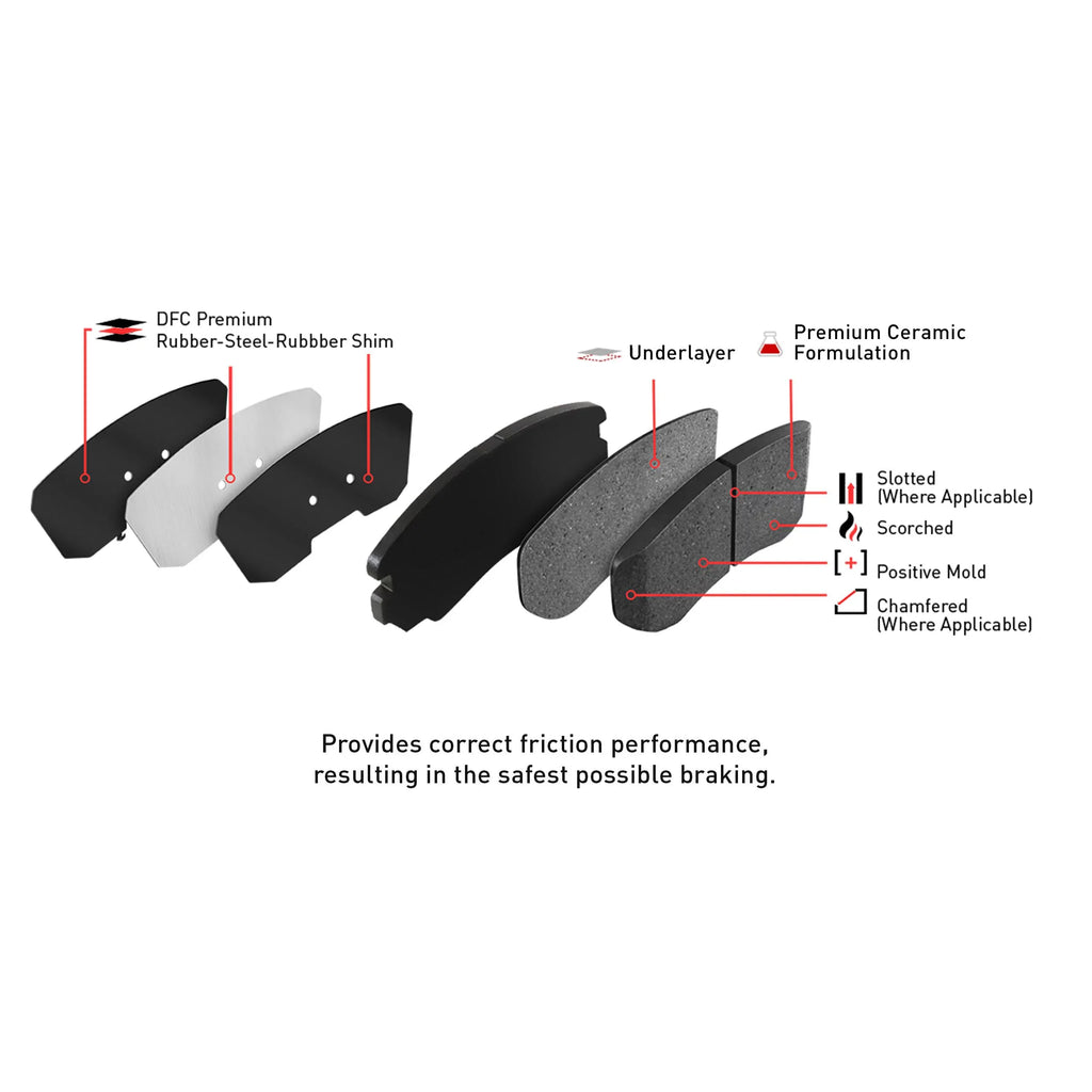 IA Brake TOYOTA Pads Hardware SCION Rotors includes Brake Company Friction Series Dynamic YARIS Fits IA, 4312-91004 with Ceramic 2016 TOYOTA Geospec select: 3000 Front 2017-2018