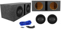 Car Enclosure Sub Subwoofers+Vented 2400w Audio Box Audio 10” (2) MM1042DVC Polk