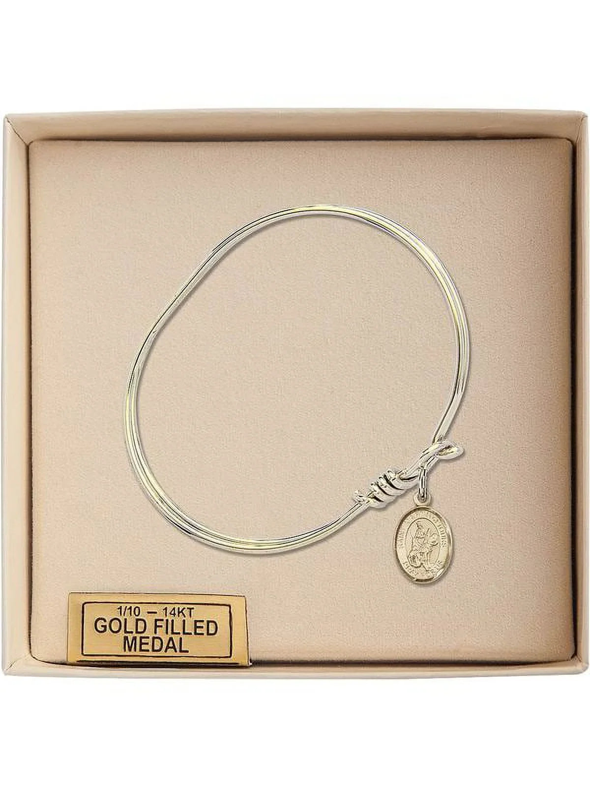 Eye St. Tours Gold-Filled Hook Bangle in 3/4 Martin Bracelet w/ of 5 Oval inch