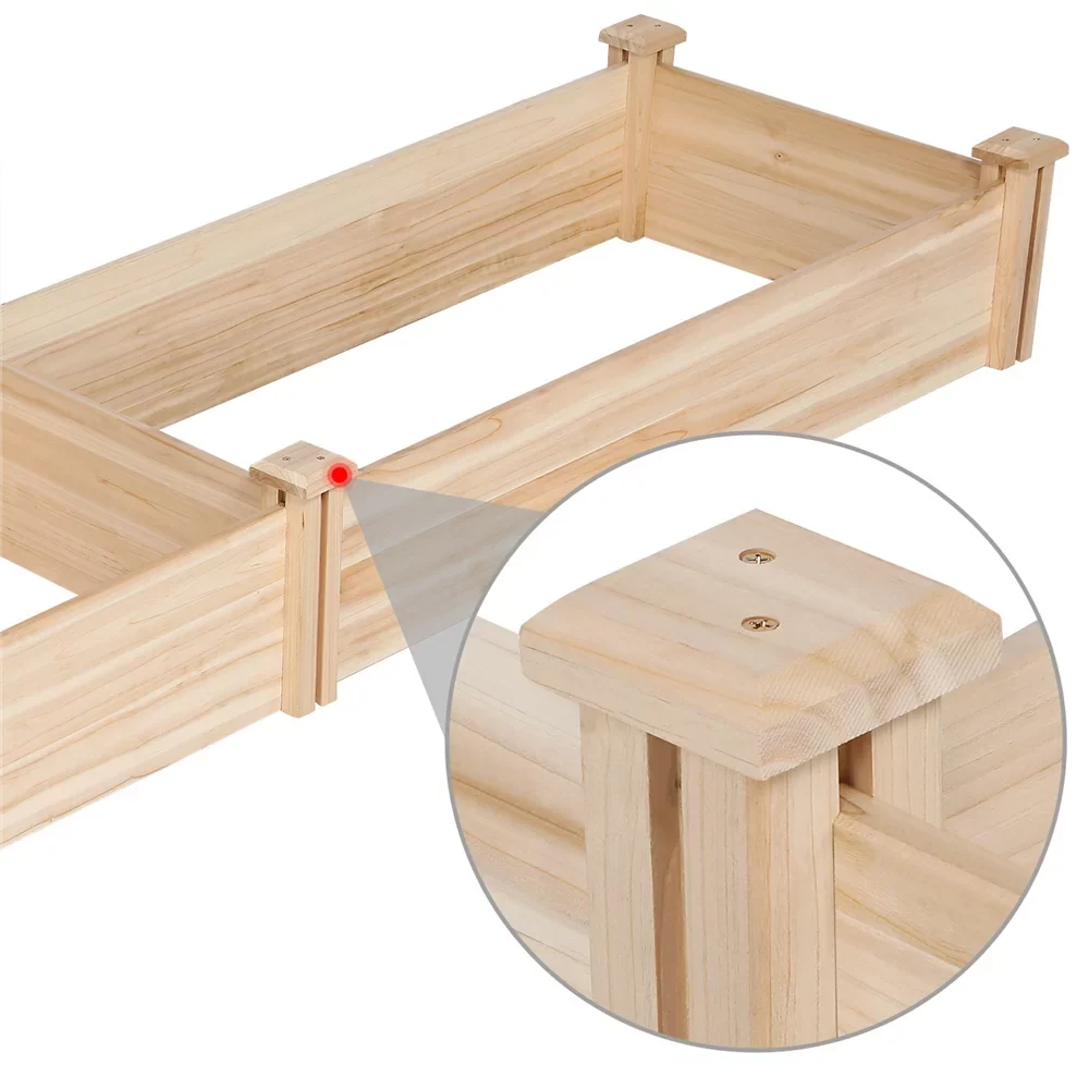 Design Raised Planter Alden Bed Yard for Greenhouse Box Patio Garden Wooden