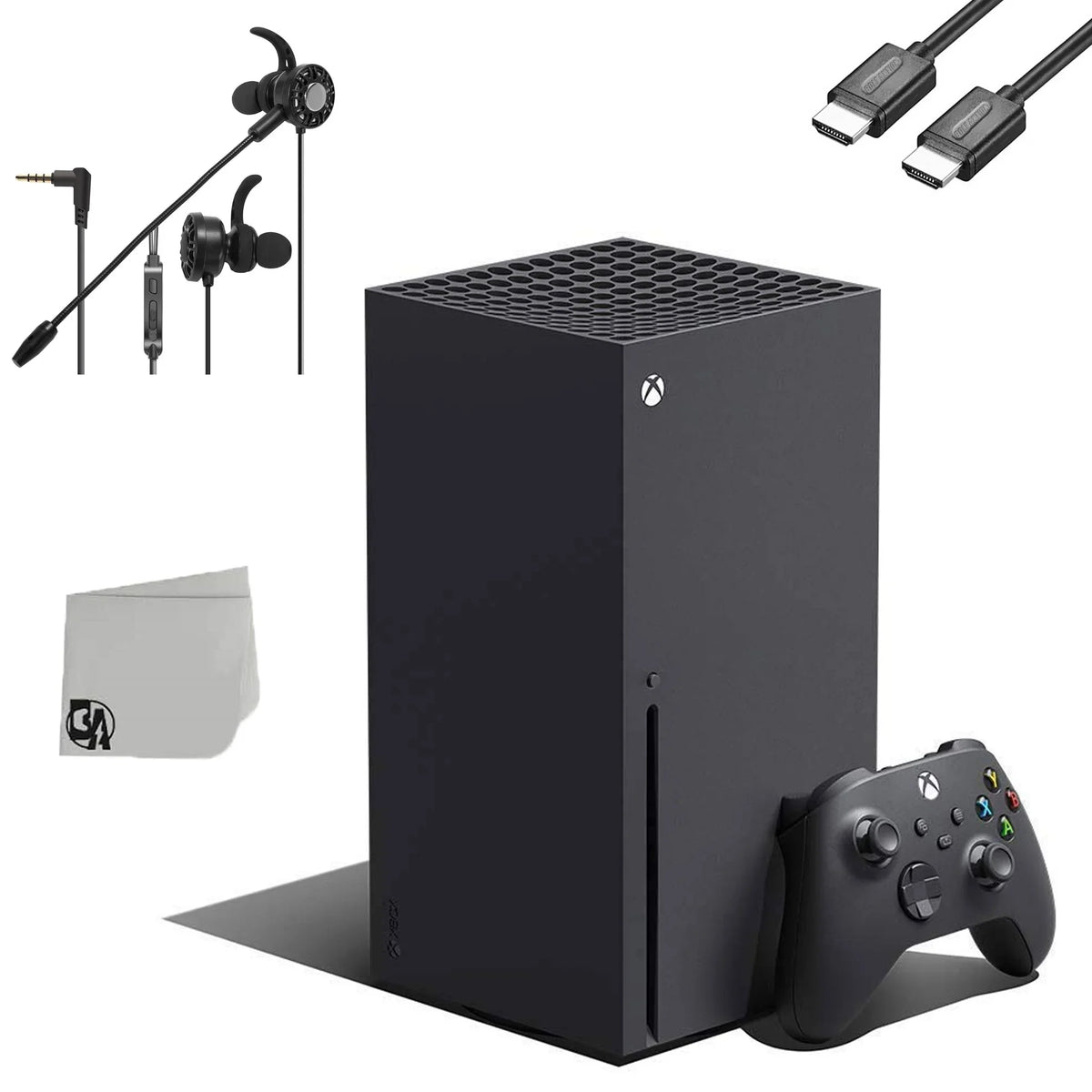 BOLT RAM Xbox + Black Gaming 16GB Earbuds AXTION X Series Microphone Console Like With New T5 Bundle Microsoft