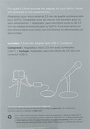 USB-C 24 mm, male HERO5 adapter HERO6 to - - Microphone Black 3.5 GoPro female - - HERO5; for USB-C 24 Black; Fusion; black stereo pin Session; HERO7 angled pin mini-phone