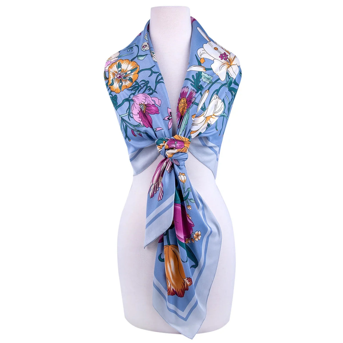 cm) Lilac Travel Shawl 130 and for Tops Wrap Women GOODS Silk Wedding STP Botany (130 Fashion Shawl Scarf for 51x51'' Evening * Shawl