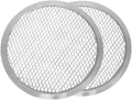 TrueCraftware- 19” Round for Pan Tray Screen Pizza Baking Tray Aluminum Pizzeria Home Screen Round of Set Restaurants Bakeware Pizza 2 Kitchen Rim- Seamless Baking Pizza &