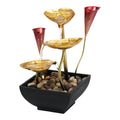 for Waterfall Water Light Fountain LED Fountain Water Home Warm Garden Farmhouse Tabletop Indoor Lighted Circular Decoration with