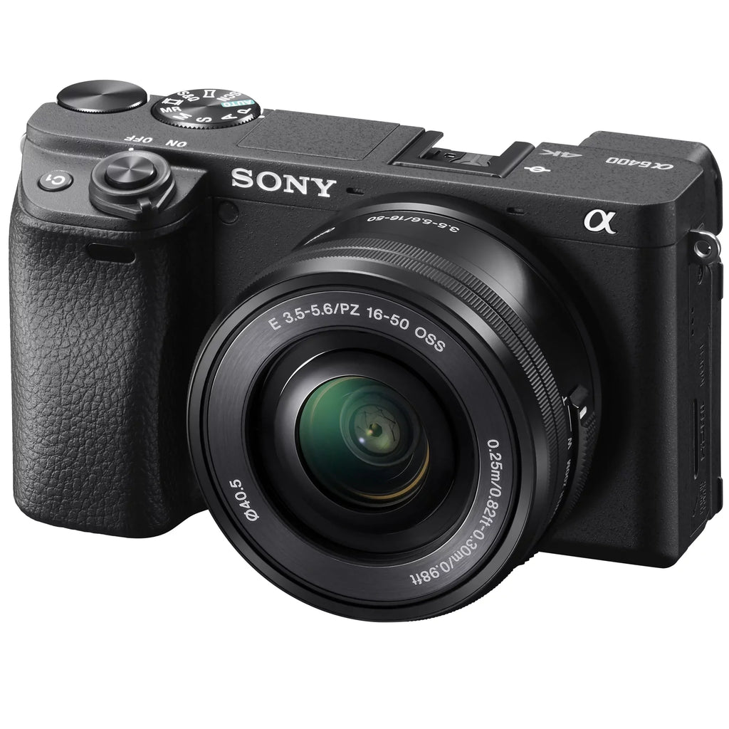 a6400 Editing Deco Camera Lens Battery f/3.5-5.6 Kit Bundle Telephoto Lens OSS Gear Power Sony Filter 2.2X Angle Extra and 0.43x (Black) ILCE-6400L/B with Case 16-50mm 4K + Wide Mirrorless Set &
