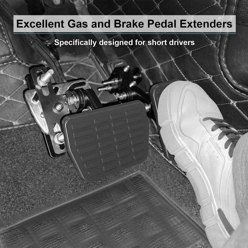 Adjustable Driving Short and People Pedal Black for Drivers Cars Brake Angle, Length Gas Extenders and DriFeez