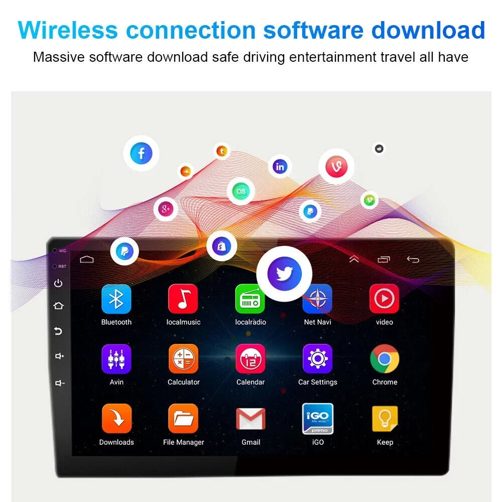 Android WiFi, Navi Display Stereo GPS - 10.1" Jeep - Compass Car MP5 Reverse Kydely Camera Bluetooth, Player Patriot 11,