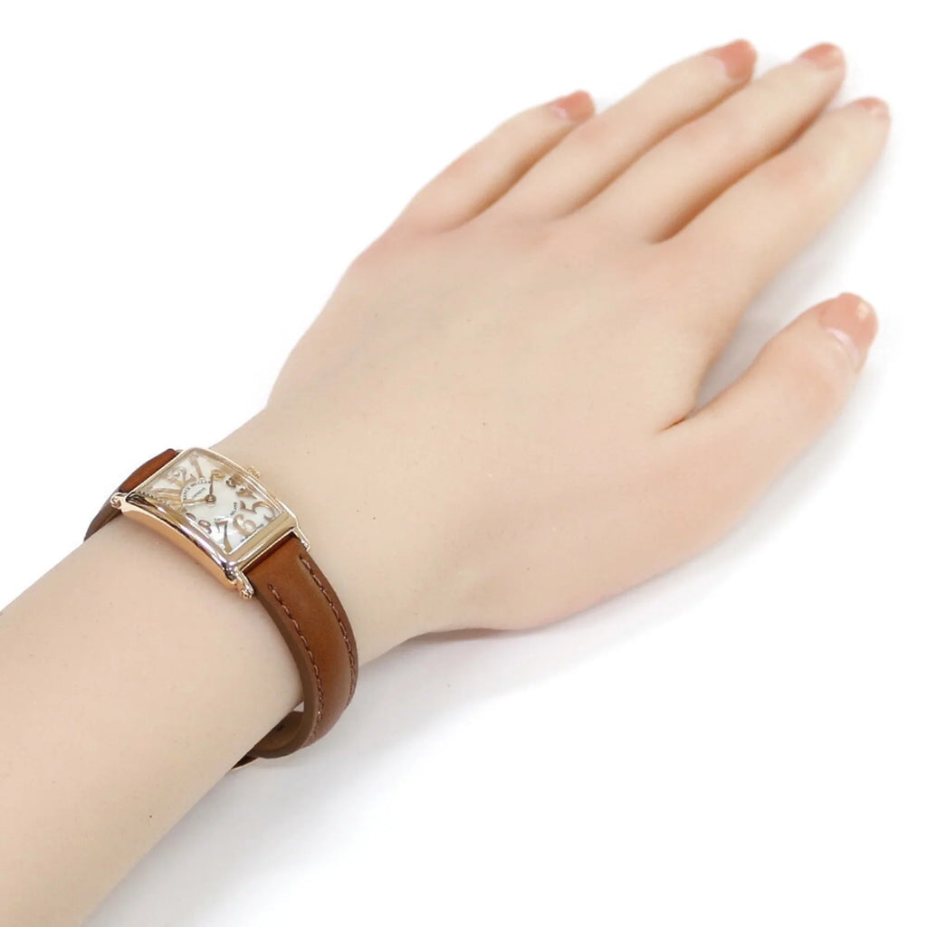 K18PG MOP2 Watch (Good) Muller Island Ladies Long 802 Pre-Owned MULLER FRANCK Franck