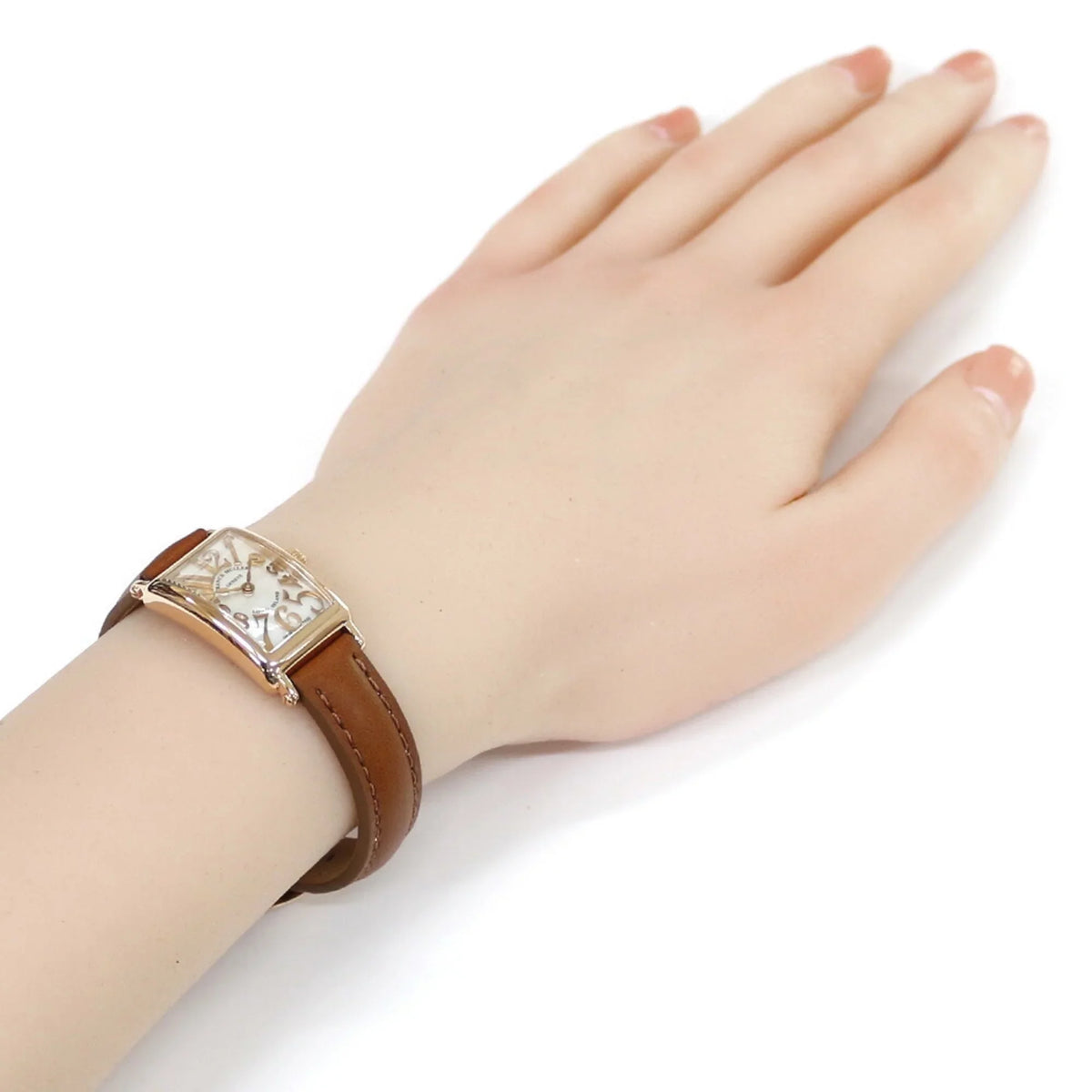 K18PG MOP2 Watch (Good) Muller Island Ladies Long 802 Pre-Owned MULLER FRANCK Franck