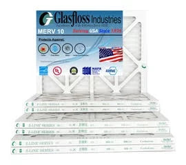 Filter x - -Qty:12 Glasfloss Air USA MERV Size: 10 11.5 Furnace in inch) - (Actual 12x30x1 29.5x7/8 Made -