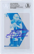 Autographed Printing Fanatics Tua Tagovailoa 2020 Rookie Beckett - Authenticated Cyan Mosaic Plate #1/1 Authentic Certified Dolphins Witnessed Red Card Miami Panini #203 Fanatics Choice