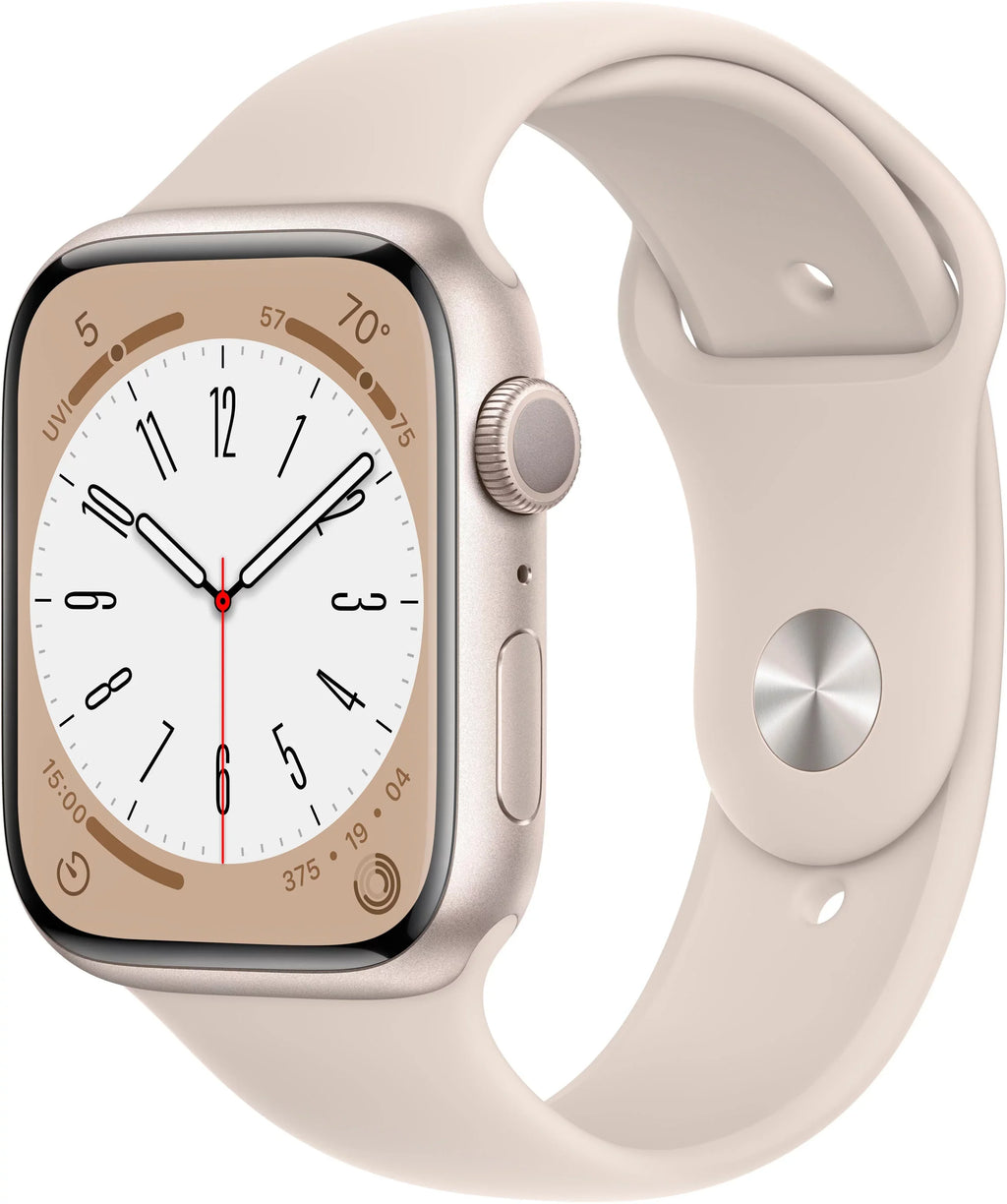 (Refurbished) Gen Apple Starlight - Restored Sport 8 Band 8 MNUQ3LL/A Starlight Watch Aluminum 45mm Series