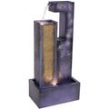 Fountain LED Lights Outdoor with Tower - 32" Metal Sunnydaze Cascading