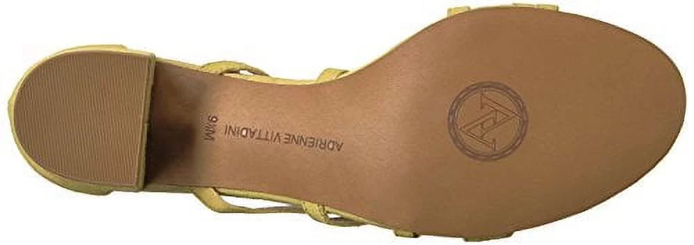 Alesia Women's Sandal, Heeled US VITTADINI M Yellow, 7.5 ADRIENNE Footwear