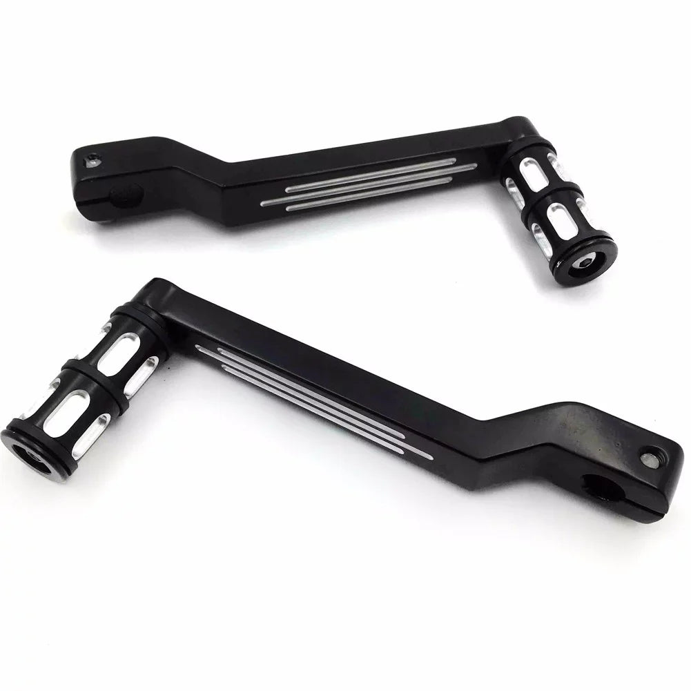 Toe Electra 009C- Pegs w/ HTT- Shifter Heel Aluminum Shift Black later Davidson 1988 and Glide For Harley Levers Style