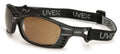 Livewire Strap Expresso Head Uvex With Glasses Safety Honeywell Matte And by Frame Black Anti-Fog HydroShield With Lens