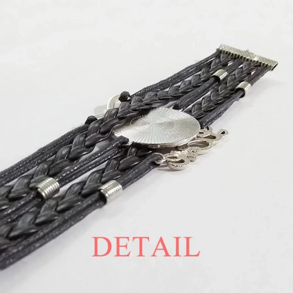 Wristband Bracelet Trans Transgender Man Accessory Twisted LGBT Love Leather Rope Support Knitting